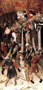 The Flagellation of St George by Bernat (Bernardo) Martorell