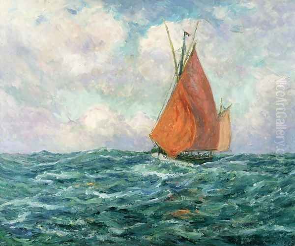 Tuna Boat at Sea by Maxime Maufra