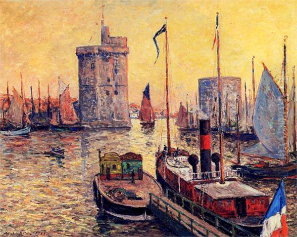 The Port of La Rochelle at Twilight - view 1