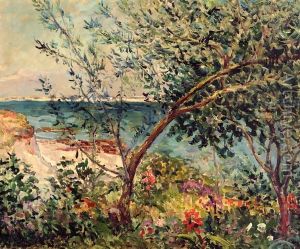 Monsieur Maufra's Garden by the Sea by Maxime Maufra