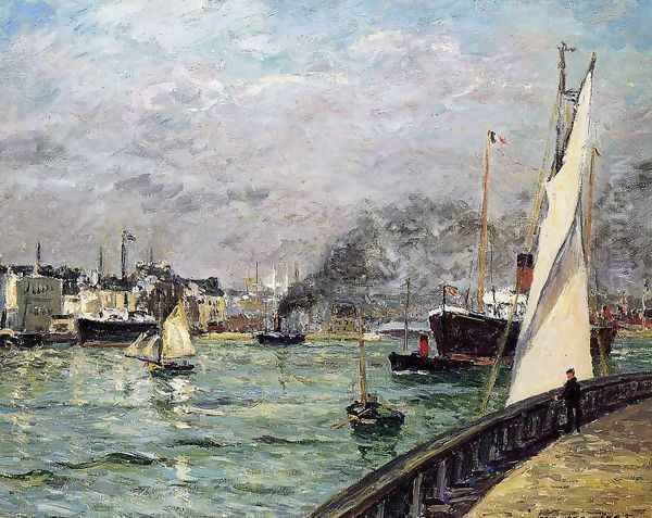 Departure of a Cargo Ship, Le Havre - view 1