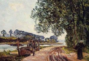 The Banks of the River Auray, Brittany by Maxime Maufra