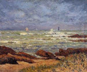 The Barges Lighthouse by Maxime Maufra