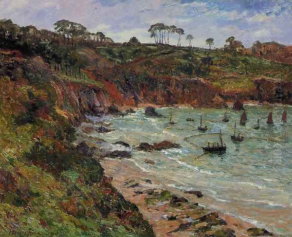 Fishing for sprats in Winter at Douarnenez - view 1