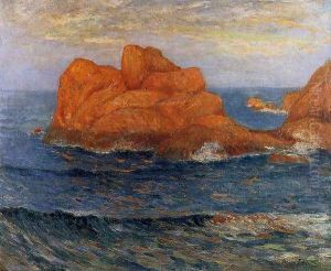 The Red Rocks at Belle Ile, Finistere by Maxime Maufra