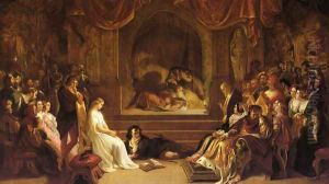 The Play Scene from Hamlet by Daniel Maclise