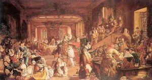 Merry Christmas in the Baron's Hall 1838 by Daniel Maclise
