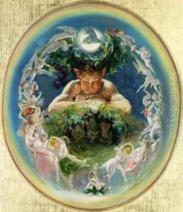 Faun and the Fairies 1834 by Daniel Maclise