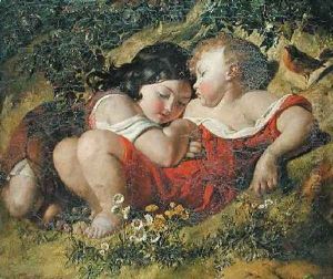 Children in the Wood 1855 by Daniel Maclise