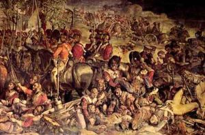 The Meeting of Wellington and Blucher after Waterloo 3 by Daniel Maclise