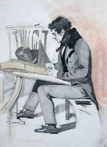 Henry Sass 1830 by Daniel Maclise