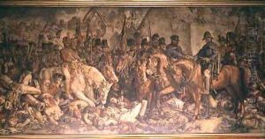 The Meeting of Wellington and Blucher after Waterloo by Daniel Maclise