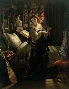 Madeline after Prayer 1868 by Daniel Maclise