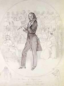 Niccolo Paganini 1784-1840 by Daniel Maclise