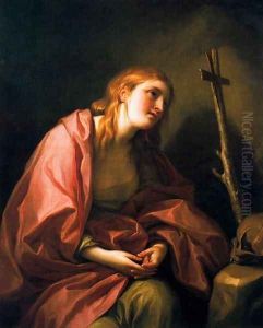 St Mary Magdalene penitent with a cross