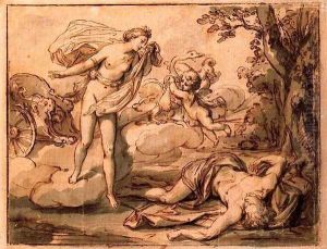 Venus cries for the death of Adonis