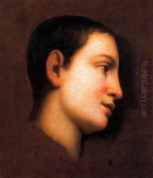 Head of a child's profile - view 1