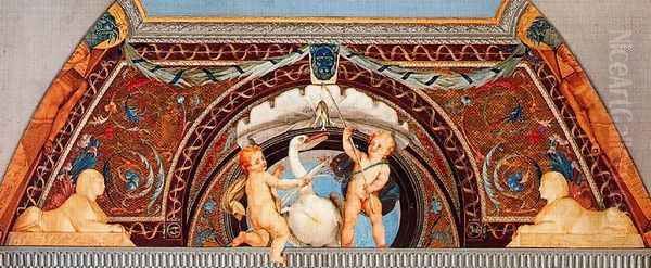 Putti with a pelican - view 1