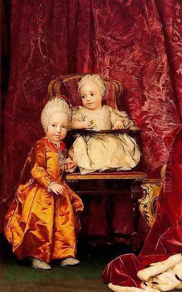 Archduke Ferdinand and Archduchess Maria Carolina of Austria, children of Empress Maria Theresia of Austri - view 1
