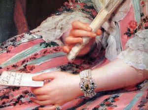 Maria Francisca Pignatelli and Gonzaga Duchess of Medinaceli (detail) by Anton Raphael Mengs