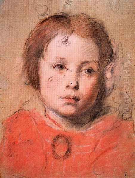 Study for the portrait of a girl - view 1