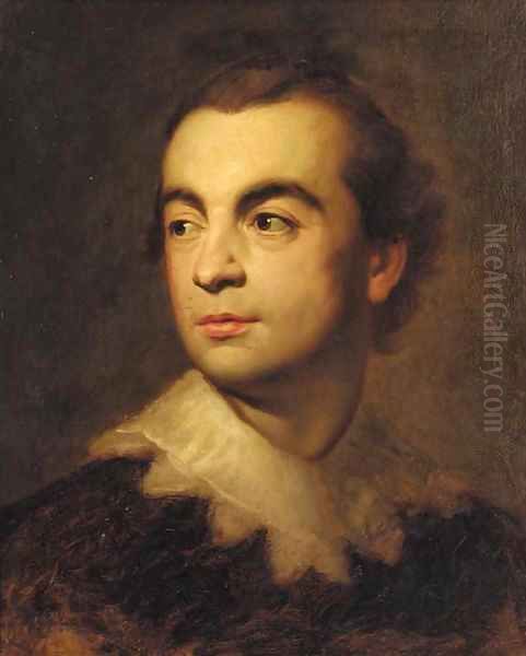 Portrait of a gentleman, bust-length, in a black coat with a van Dyck collar a study - view 1