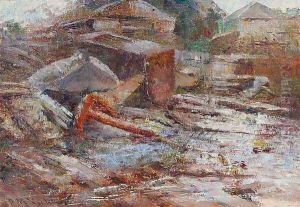 Shipyards, Williamstown by Frederick McCubbin