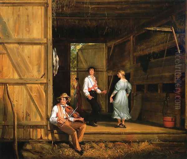 Dancing on the Barn Floor by William Sidney Mount