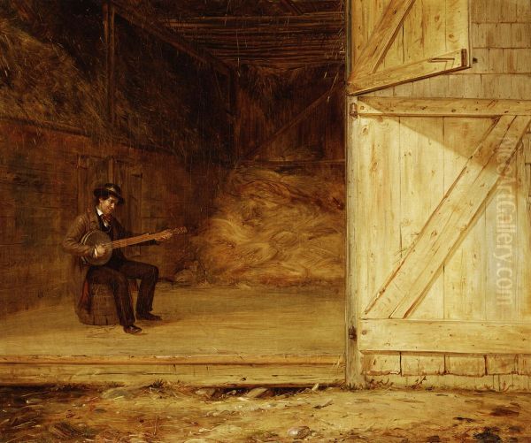 The Banjo Player - view 1