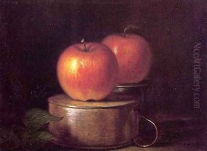 Fruit Piece: Apples on Tin Cups by William Sidney Mount