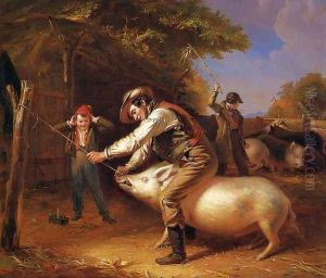 Ringing the Pig by William Sidney Mount