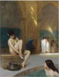 Femmes Au Bain by Jean-Leon Gerome