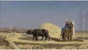 Egyptian Grain-cutters by Jean-Leon Gerome