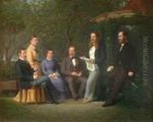 Portrait De La Famille Rotschild. by Jean-Leon Gerome