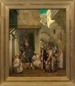 Orientalische Strasenszene by Jean-Leon Gerome
