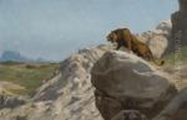 Lion Aux Aguets - view 1