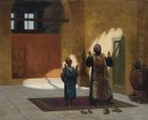 Scene De Priere by Jean-Leon Gerome