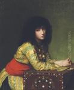 Jeune Fille Egyptienne: Egyptian Girl by Jean-Leon Gerome