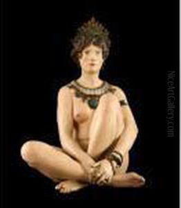 An Important Original Polychrome Plaster And Wax An Important Original Polychrome Plaster And Wax