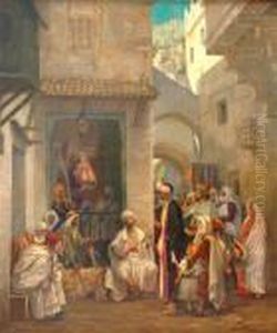 Listen To Music In An Alleyway by Jean-Leon Gerome