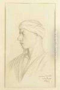 Portrait D'un Egyptien De Profil Vers La Gauche
Crayon Noir by Jean-Leon Gerome