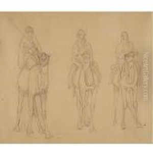 Study Of Bedouins On Camels