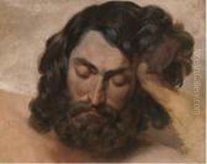 Study Of A Bearded Man by Jean-Leon Gerome
