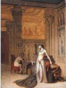 Cleoptre Et Cesar by Jean-Leon Gerome