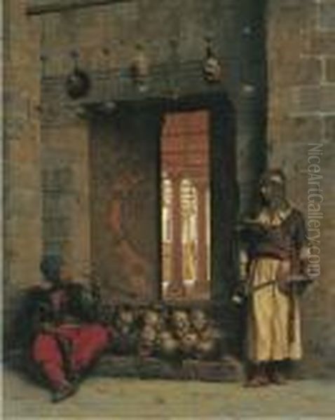 La Porte De La Mosquee
El-hasanein Au Caire Ou Furent Exposees La Tete Des Beys Immoles Par
Salek-kachef (the Doorway To The Mosque El Assaneyn In Cairo Where The
Heads Of The Rebel Beys Were Exposed By Salek-kachef) - view 1