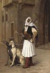 Anaute Avec Deux Chiens Whippets Anaute Avec Deux Chiens Whippets