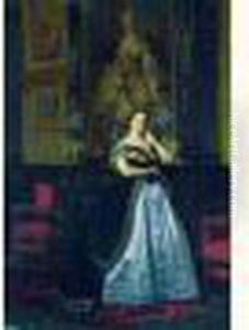 Portrait Presume De Madame La Baronne Nathaniel De Rothschild by Jean-Leon Gerome
