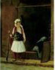 Arnaute A L'entree D'une Boutique, Circa 1889 thumbnail