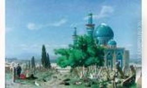A Mosquee Verte, Circa 1876 by Jean-Leon Gerome