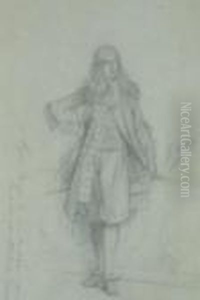 Etude Pour Louis Xiv Et Moliere Dessina - view 1